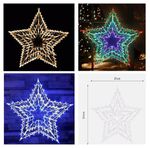 New Star Lights Silhouette Light Window Decoration Indoor Christmas Xmas Gift UK