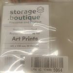 Storage Boutique Archive Standard Art Print Sleeves Acid-Free 181x130mm 50