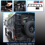 Rear Door ladder Roof Step Stair rack Tailgate fits Land Rover Defender 04-19