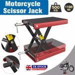 1100lb 500KG Motorbike Motorcycle Table Workshop Scissor Lift Jack Stand Paddock