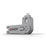 Lindy 40624 USB Type A Port Blocker Key – White – Secure Port Access – ABS