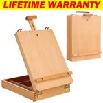 Art Easel Artist Desktop Adjustable Desk Box Tabletop Stand Display Painting