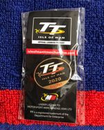 Motor cycle road racing badge Isle of Man T.T. 2020 ref.1287