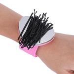 Heart Magnetic Pin Cushion Hair Clip Holder Snap Wrap Around Wrist Strap