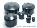 Round Plastic End Cap Black,Caps Tube Pipe