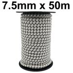 7.5mm x 50m Electric Fence Bungee Gate Cord Elastic Rope horse farm equestrian