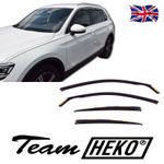 Wind deflectors 4pc set TINTED HEKO for VW Tiguan mk2 2016-2024