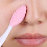 Lip Nose Scrub Brush Silicone Exfoliating Double-Sided Soft Scrubber Tools