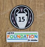 Real Madrid 2024-2025 Champions League Winner & Foundation Sleeve Patch Badge