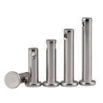 304 Stainless Steel Clevis Pins With Head M3 M4 M5 M6 M8 M10 M12 NEW
