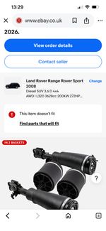 range rover sport l320 air suspension
