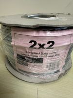 CQR Belden Equivalent Screened Data Cable 2 Pair LSF White 100m