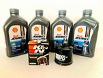 DUCATI 950 HYPERMOTARD 2019-2022 K&N OIL FILTER 15W50 SHELL ADVANCE SERVICE KIT