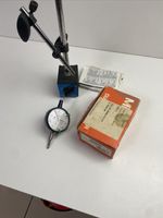 MITUTOYO 2046S DIAL INDICATOR 0-10MM. JAPAN 0.01MM & Draper Magnetic Base 45276