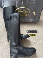 Gallop Leather Equestrian Riding Boots Men’s UK Size 11 Black