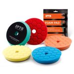 SPTA 5 x Polishing Pads 3 inch Hex-Logic Foam Buffing Pads for Car Polisher Wax