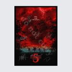 STRANGER THINGS SEASON 5 CAST SIGNED AUTOGRAPH POSTER PRINT A5 A4 A3