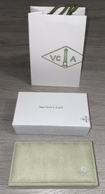 Empty Van cleef rectangle bracelet jewellery box brand new in box with gift bag