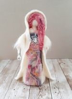 URIEL The Bringer Of Light, Textile Art Doll  Needle Felted, Handcrafted,  OOAK