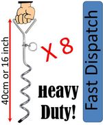 New Polytunnel Greenhouse Poly Tunnel Polly tunnel Frame anchor anchors x 8