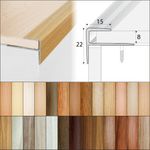 Aluminium Stair Nosing Wood Effect Edge Trim Step Edging Strip  For Laminate A60