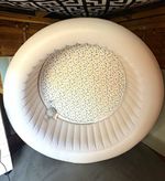 Lazy-Spa Cancun Jet Inflatable Hot Tub Grey/White Pump Filter collection only