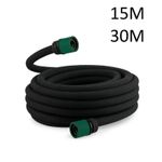 Porous Soaker Hose Garden Drip Irrigation Pipe 15M 30M With Fittings Micro Drip