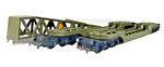 Rake Of 2x Hornby Tri-ang Flatbed Wagons OO Gauge Bogies Rolling Models Unboxed.