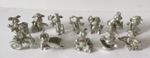 Vintage Miniature Comical Metal Pigs x 12