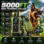 5000FT Electric Dog Training Collar E-Collar Remote Control Anti Bark LCD