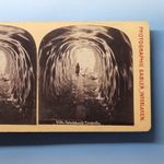 Grindelwald Stereoview C1895 Real Photo Switzerland Ice Grotto Tunnel By Gabler