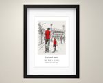Personalised Arsenal Match Print - Dad Son Mum Grandad Football Gift
