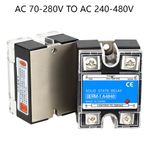 Single Phase MGR-1 Solid State Relays Module AC 70-280V to AC 240-480V 10A-100A