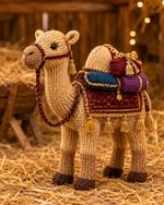 Nativity Camel with Saddle Packs DK Knitting Pattern Printed 12-14cm Christmas