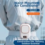 Turbo Ultra Quiet Waist Clip Fan Air Conditioner Cooler Fan  Travel Companion