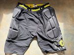 Demon FlexForce Padded Hip & Tailbone Protective Shorts, Medium, Black/Grey