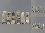 6 Rosemary Wren Oxshott Pottery Trial Glaze Tests Sculptures June 4th 1983