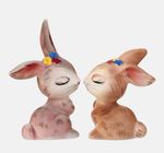 🐰 Vintage PY Anthropomorphic Bunny Rabbit Easter Salt Pepper Shakers Japan...