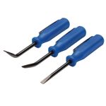 DRAPER Mini Pry Bar Set, 125mm, Blue 3 Piece Stock No: 30598