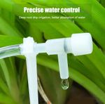 1set Plastic Garden Drip Irrigation Kit Adjustable Plant Watering System - NEW