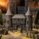 Castle Gatehouse for Mordheim Scenery 28mm Terrain Wargaming AoS WFB LOTR QP3D