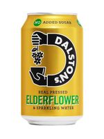 Dalston's Real Pressed Elderflower & Sparkling Water 24x330ml Can FREE DELIVERY