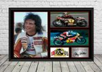 Barry Sheene Signed Photo Print Autographed Moto GP Memorabilia