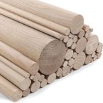 Oak Dowels - 2.4m length, various diameters