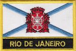 Rio de Janeiro City Brazil Flag Embroidered Patch - Sew or Iron on