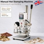 Hot Foil Stamping Machine Leather Embossing Machine With 10x13CM Heating Plate