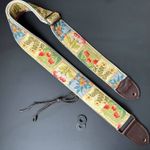 Handmade Flower Pattern Sponge Pad Guitar Strap Fits Electric Bass Acoustic Soft