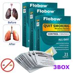63x Nicotine Patches Stop Smoking Patches - 21mg Strength Steps 1-Craving Relief