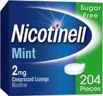 4x204 Nicotinell 2mg Mint Nicotine Lozenges Quit Smoking Aid Sugar Free