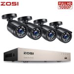 ZOSI Home Security Camera CCTV System Kit 8CH 1080P DVR 3000TVL Outdoor 2MP HD
